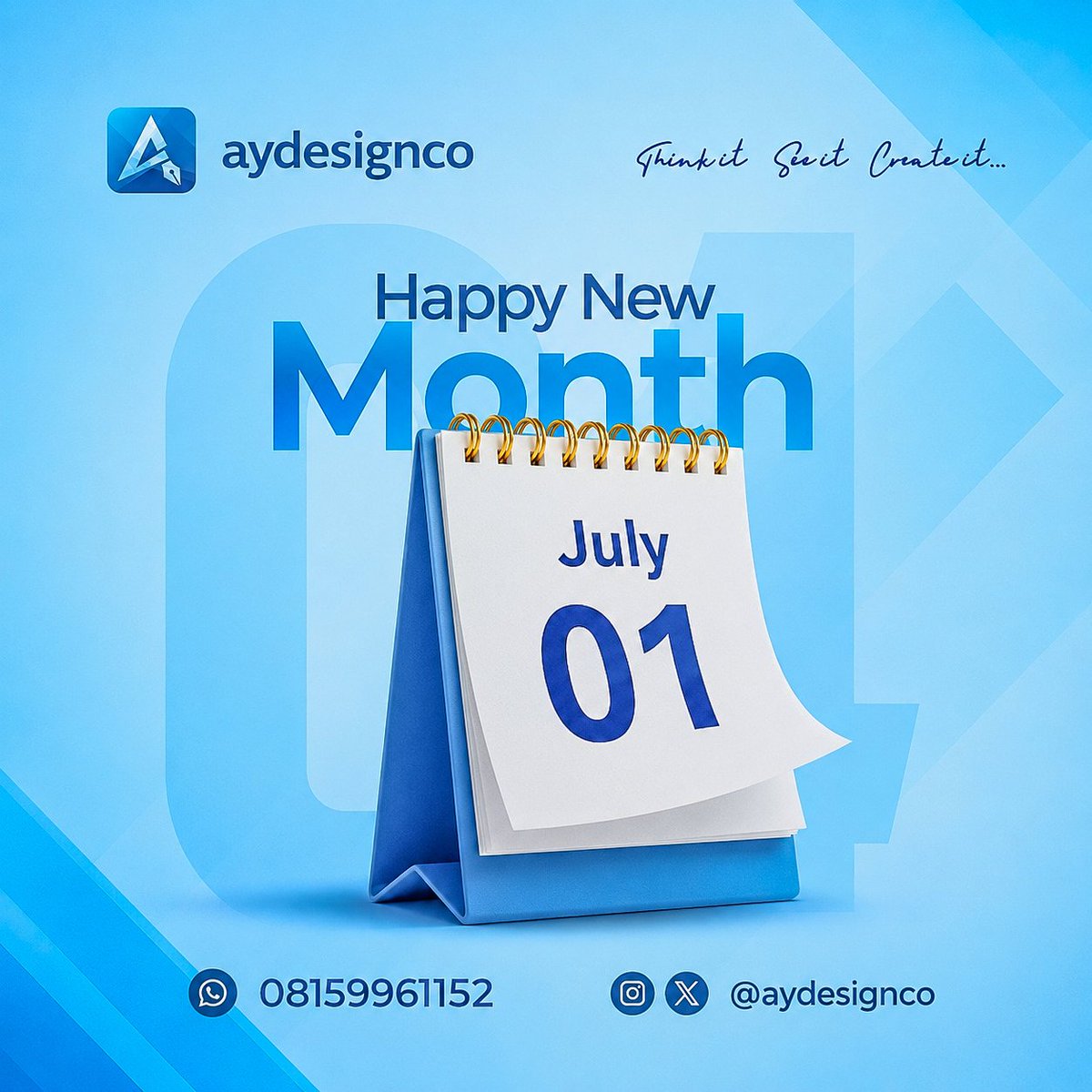 Aydesignco's tweet photo. July is here π
Time for bold ideas, growth, and endless creativity.
Thank you for riding with aydesignco. Letβs build.
#HappyNewMonth #Aydesignco #GraphicDesign #follow #DesignInspiration #DesignCommunity #tw33n https://t.co/3W3XAhULCE