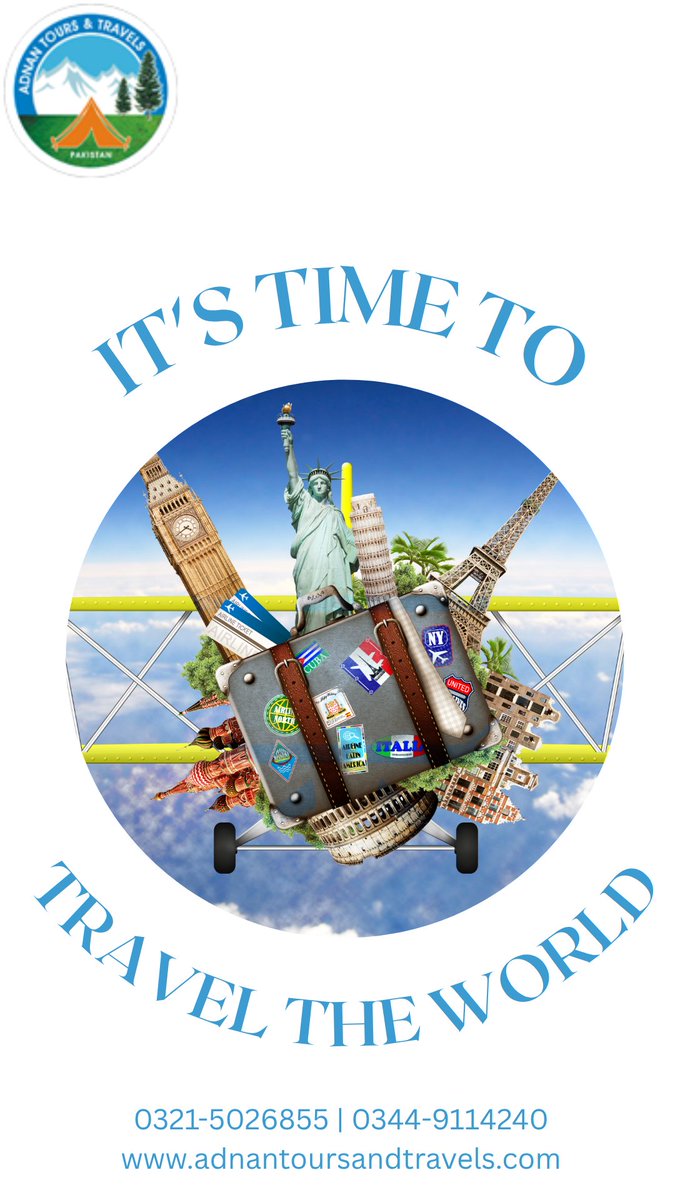 ATTP2008's tweet photo. It's Time to Travel the World! ✈️

Every journey begins with a dream—let Adnan Tours &amp; Travels turn yours into unforgettable memories Don't wait for the perfect moment—create it. Book your dream tour today!

📞 0321-5026855 | 0344-9114240
🌐https://t.co/6Axq4RxYs2 https://t.co/QoqV0WQz0N