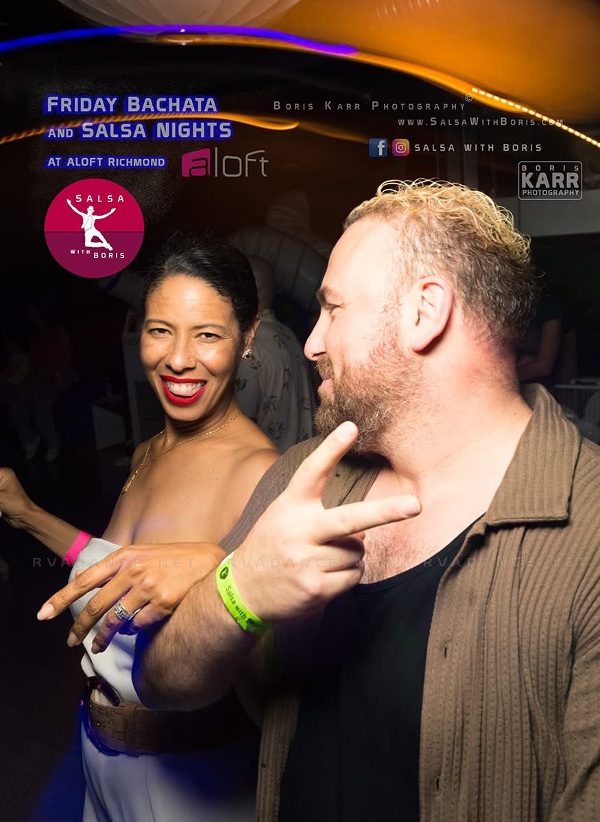 SalsaWithBoris's tweet photo. 📸 from 6/26/26 at 💃🕺 ALOFT Richmond 

Every  Friday &amp; Saturday 
• 8:30pm-12am 
• Playing Salsa, Bachata, Merengue and Kizomba 
• Intro Lesson 8:30-9pm 

Tickets at the door: 
$5 (cash) 
$5.99 (card) 

3939 Duckling Dr, 
Glen Allen, VA 23060

#salsa #bachata #kizomba https://t.co/O2vOSWq0Ee