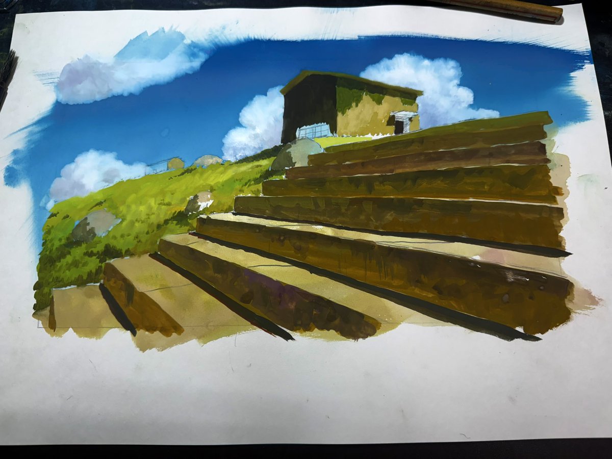 hoseki_raito's tweet photo. Sketch to final #art #painting #portfolioday https://t.co/gGMNOz9XAR
