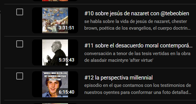 pdcstsnms's tweet photo. por petición popular hemos resubido a Youtube algunos de los greatests hits del podcast ahora que la plataforma lo permite 

iremos estrenando un capitulo cada semana hasta final del año! https://t.co/3qoCNAwByv