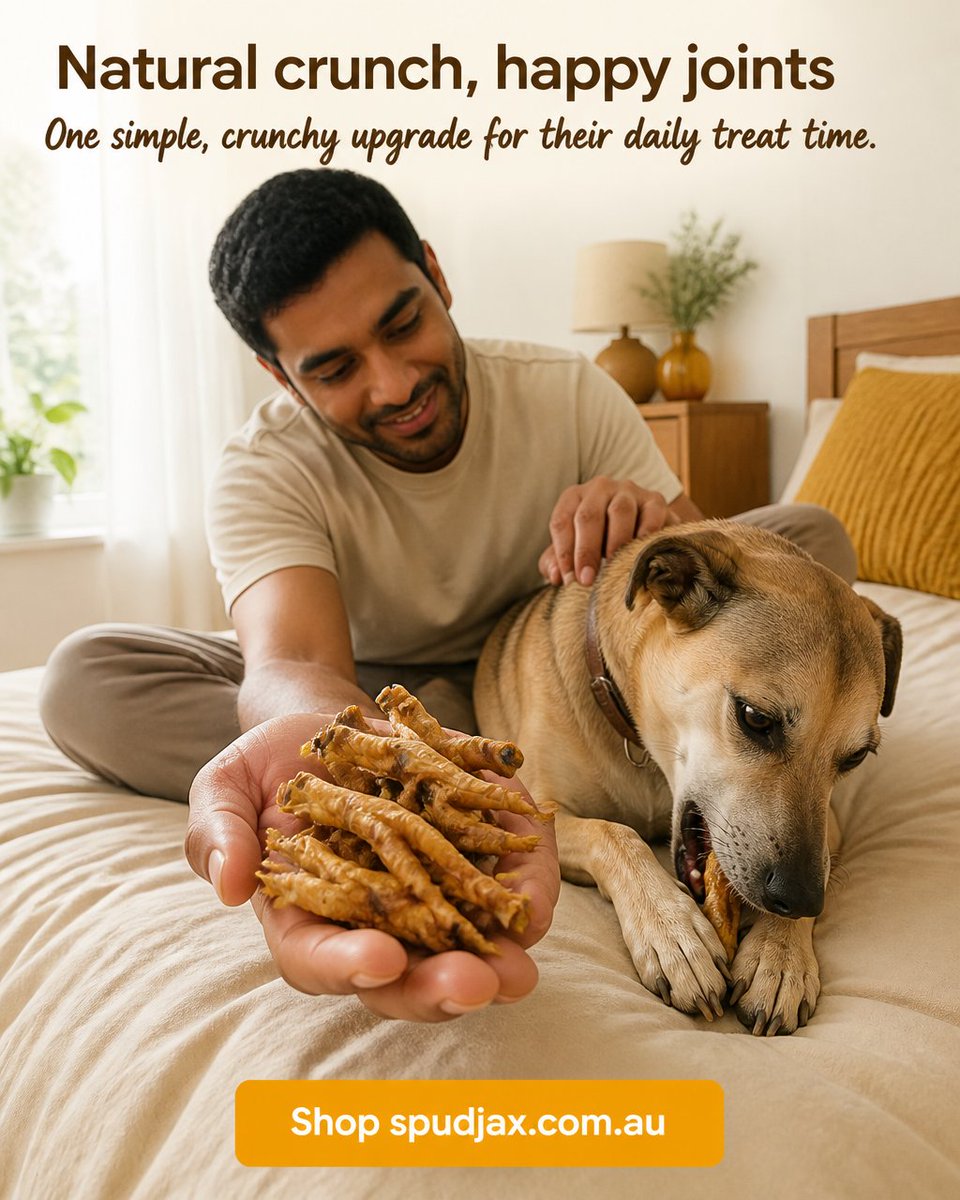 spud_jax's tweet photo. Chicken feet = pure W energy — crunchy, oddly classy, and your dog’s new silent joy. Perfect crunchy treat for happy paws! #DogTreats #DogLovers https://t.co/R1XOsxEuBj https://t.co/9Mb8UhHhFT