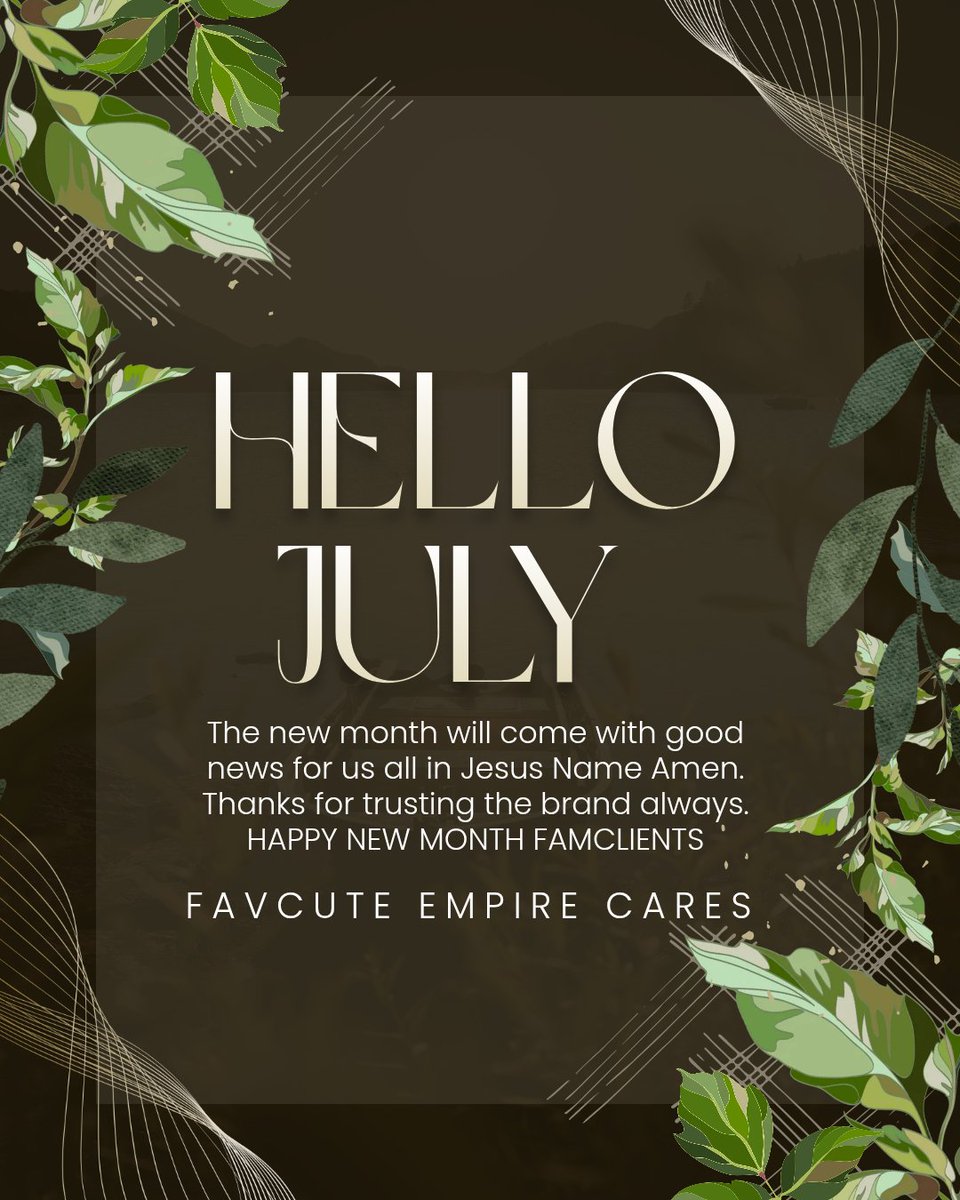 UniqueFavcute's tweet photo. Welcome to the month of July 2026
#FavcuteEmpire👑💃🥰 https://t.co/kSRNIYqf9t