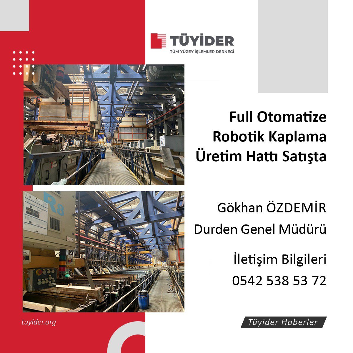 tuyider's tweet photo. Full Otomatize Robotik Kaplama Üretim Hattı Satışta #durden #satılıktesis #ilan #tüyider #surfacetreatments https://t.co/nVChX7LIbJ
