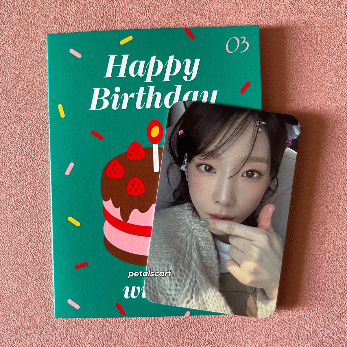 petalscart's tweet photo. wts lfb snsd ph 🇵🇭

✩ Taeyeon Birthday Card MD PC

₱ 400
— no visible marks
— dm if interested

📌payo or 1 week reservation 

💳 mop: gcash 
🛵 mod: ggx / sdd https://t.co/aXvVuB0IP7