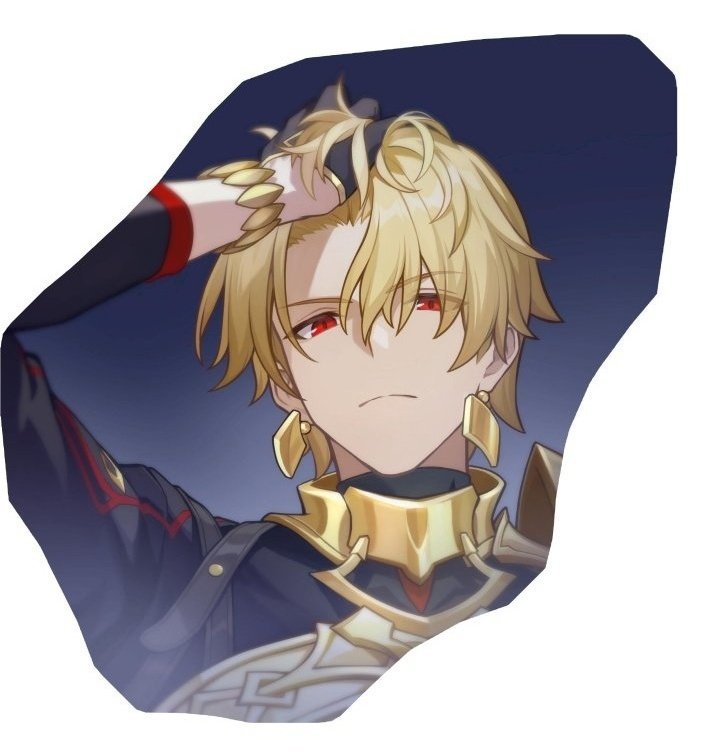 G1llgamesh's tweet photo. This hairstyle suits him really well https://t.co/5U4eNR7CRd