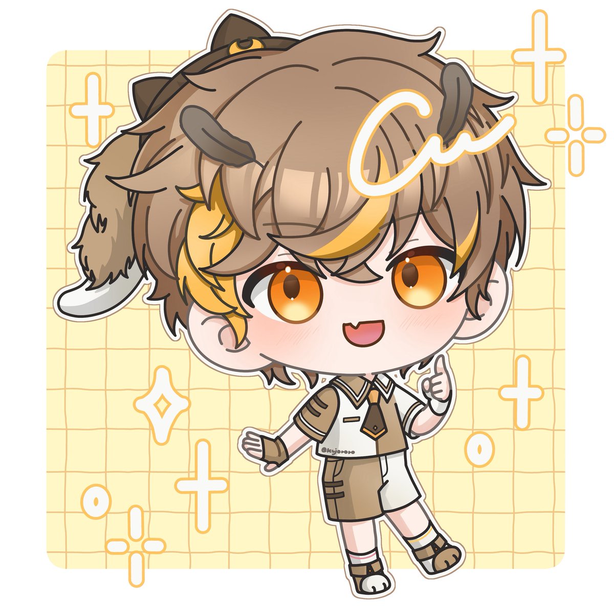 ふくろうふくふく様♡専用ページ 企画を通じてwickでお声掛けいただき、ﾅﾅﾅﾅなんと人型も梟型もfaを描い