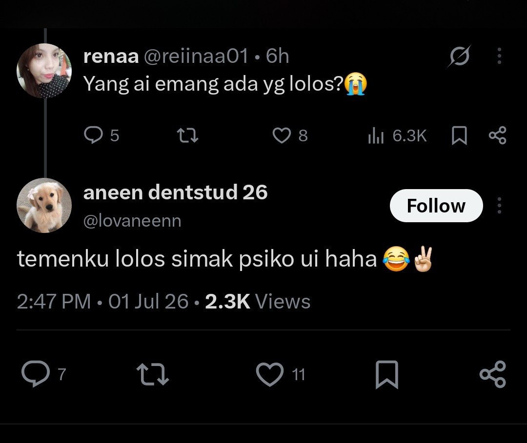honeymoiree's tweet photo. hai siapapun km yg lolos simak psiko ui pake ai km jahat bgt 🤍 empati aja gapunya gmn mau pelajarin ilmunya https://t.co/y0pYTs1IXE