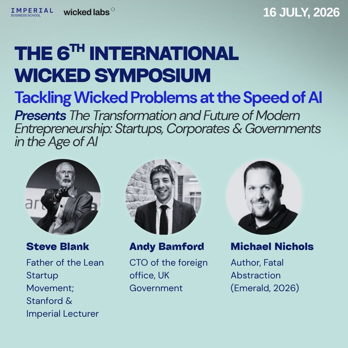 m_g_nichols's tweet photo. Moderating one panel. Joining @sgblank for another.
@ImperialBiz 's Wicked Symposium, July 16. DM for a free ticket 🎟️

Even link in comments below.

#AI #Innovation #WickedSymposium https://t.co/YgDT3DNQ2L