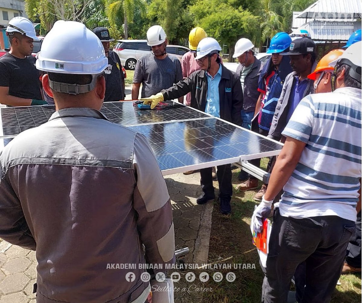 ABMUTARA's tweet photo. ☀️ Sesi latihan Solar PV Julai sedang berlangsung di ABM Utara!

📅 29 Jun – 3 Julai 2026

📢 Pendaftaran Sesi Ogos (17–21 Ogos 2026) kini dibuka.

Daftar sekarang:
https://t.co/L5Zt7rsjoV

#ABMUtara #SolarPV #SEDA #TVET #CIDBMalaysia https://t.co/E4COgJEKGp