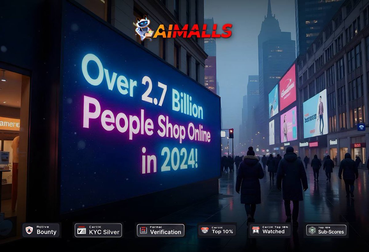 ai_malls's tweet photo. 😱Over 2.7 Billion People Shop Online in 2024!🚀

✨One-third of the global population shops online, and the number is set to reach 2.91 billion by 2027, with more consumers turning to digital platforms for their purchasing needs.

🔥Exciting Ahead for #AiMalls $AIT! 
 
#AiMalls #AIT #AI #ShoppingApp #LeadingE-commerce #Blockchain #Opportunity #Ecommerce $AIT💰