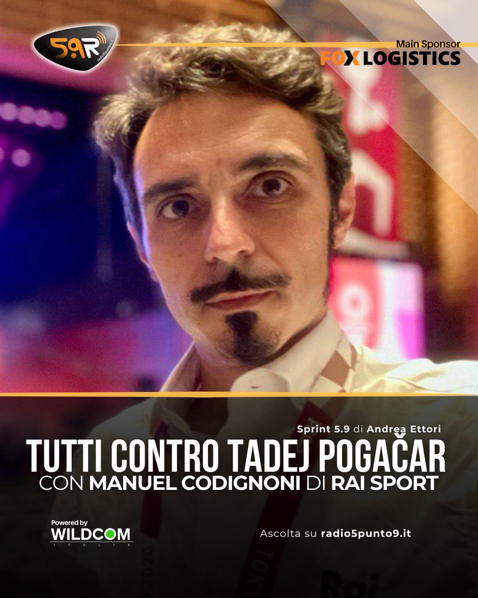 radio5punto9's tweet photo. Sprint 5.9 - Tutti contro Tadej Pogačar con @shalafi81 e @AndreaEttori: https://t.co/G6bngYOzs4
#radio5punto9 #TadejPogačar #ManuelCodignoni #RaiSport #AndreaEttori #GeorgeRussell #radio https://t.co/ZZnCh4lJwp
