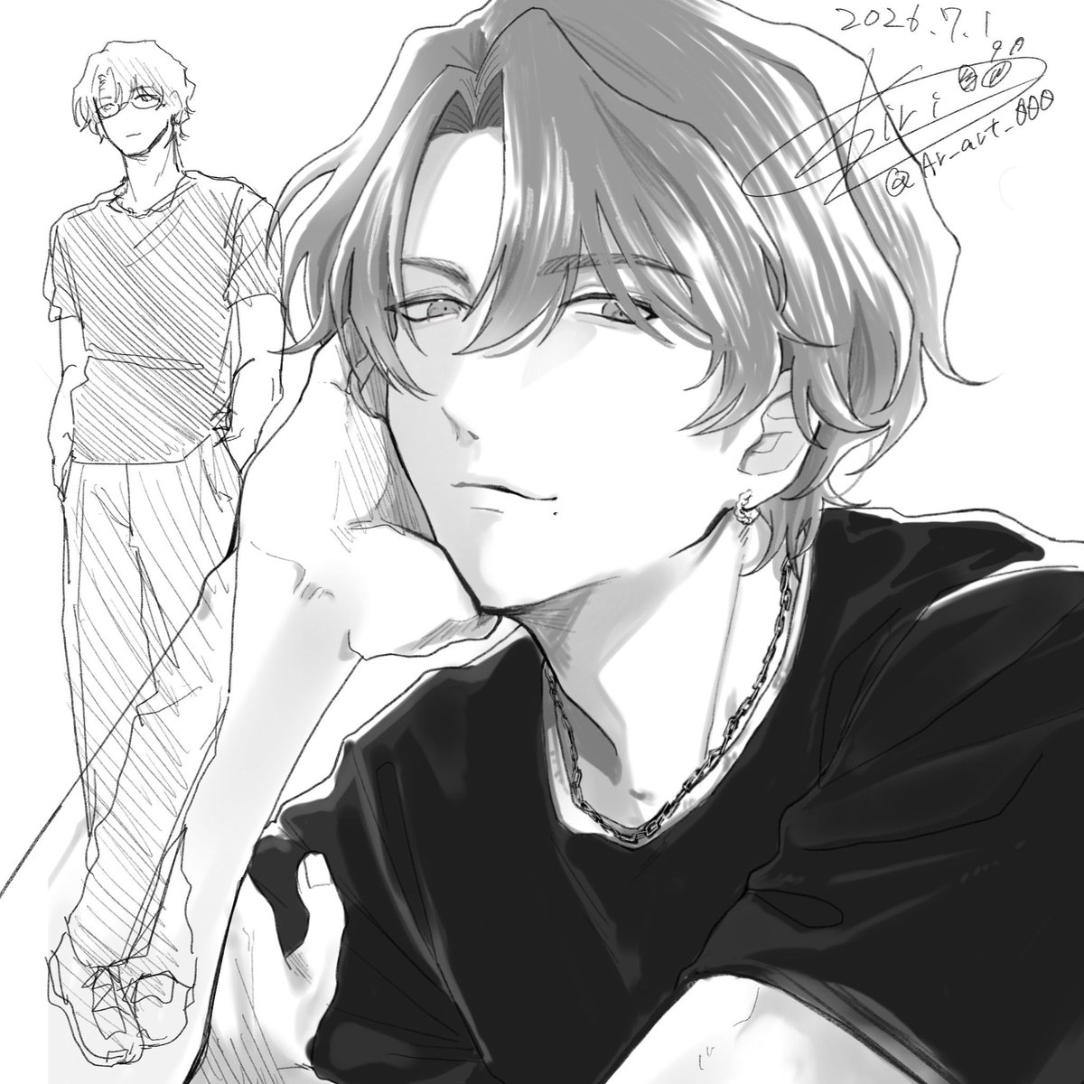 Ar_art_000's tweet photo. メガネ無しメガネ有りで
また違うチャラさを出せて結構良き
  #oc 
 #絵柄が好みって人にフォローされたいㅤ https://t.co/Lib4ypLdRq