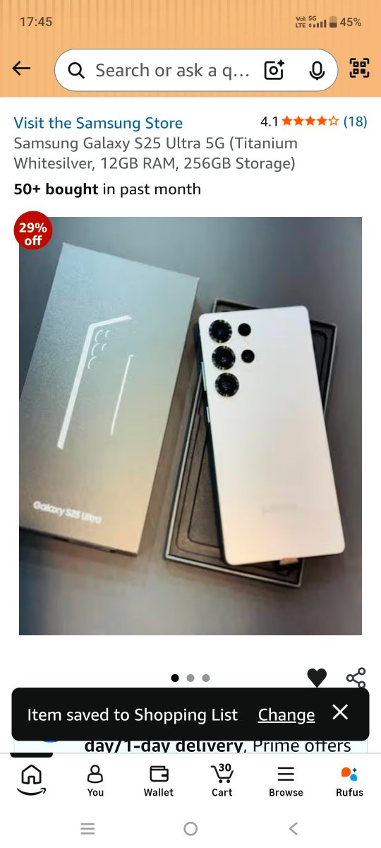 SyamKumar12247's tweet photo. A. Titanium Whitesilver 

My favourite colour variant of the Phone is Titanium White Silver ❤️

#AmazonPrimeDayContest #GalaxyS25UltraDay3 https://t.co/emLR0U38k1