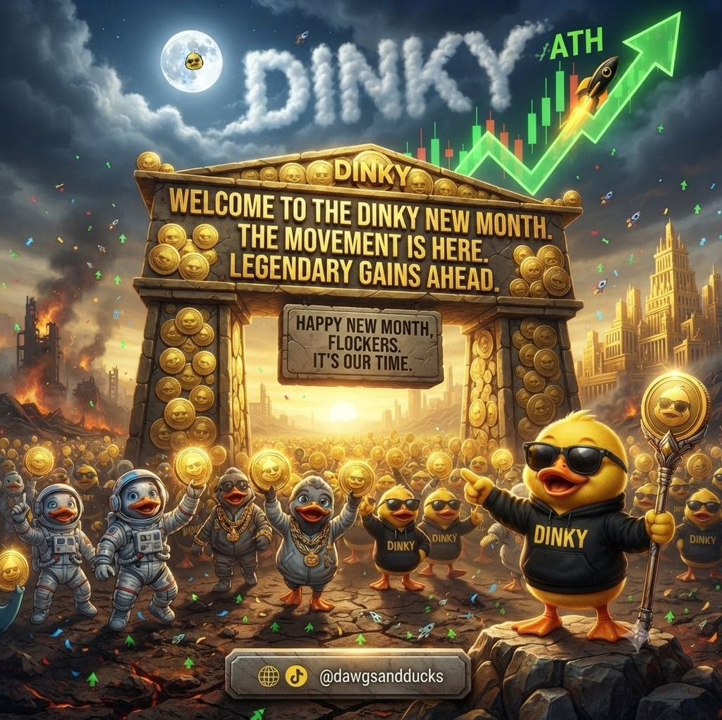 weblott01's tweet photo. HAPPY NEW MONTH CHADS!

A new month means a fresh start, new gains, and the perfect time to load up on the ultimate alpha. If you’ve been looking for that pristine, ground-floor entry on a project with massive upside, look no further than $DINKY.

We are kicking off the month sitting at an absolute steal of a $28k Market Cap.
Think about it: a dedicated community, immaculate duck vibes, and a market cap so low that a minor send takes us 10x-100x from here. You are officially early to the pond. 

CA: 3YNCESdqhSgvsD4aARHC4rdqXpjyW9CWjosH82hNpump
TG: https://t.co/tgMk8ivF4W
X: https://t.co/580Rk0HEPb