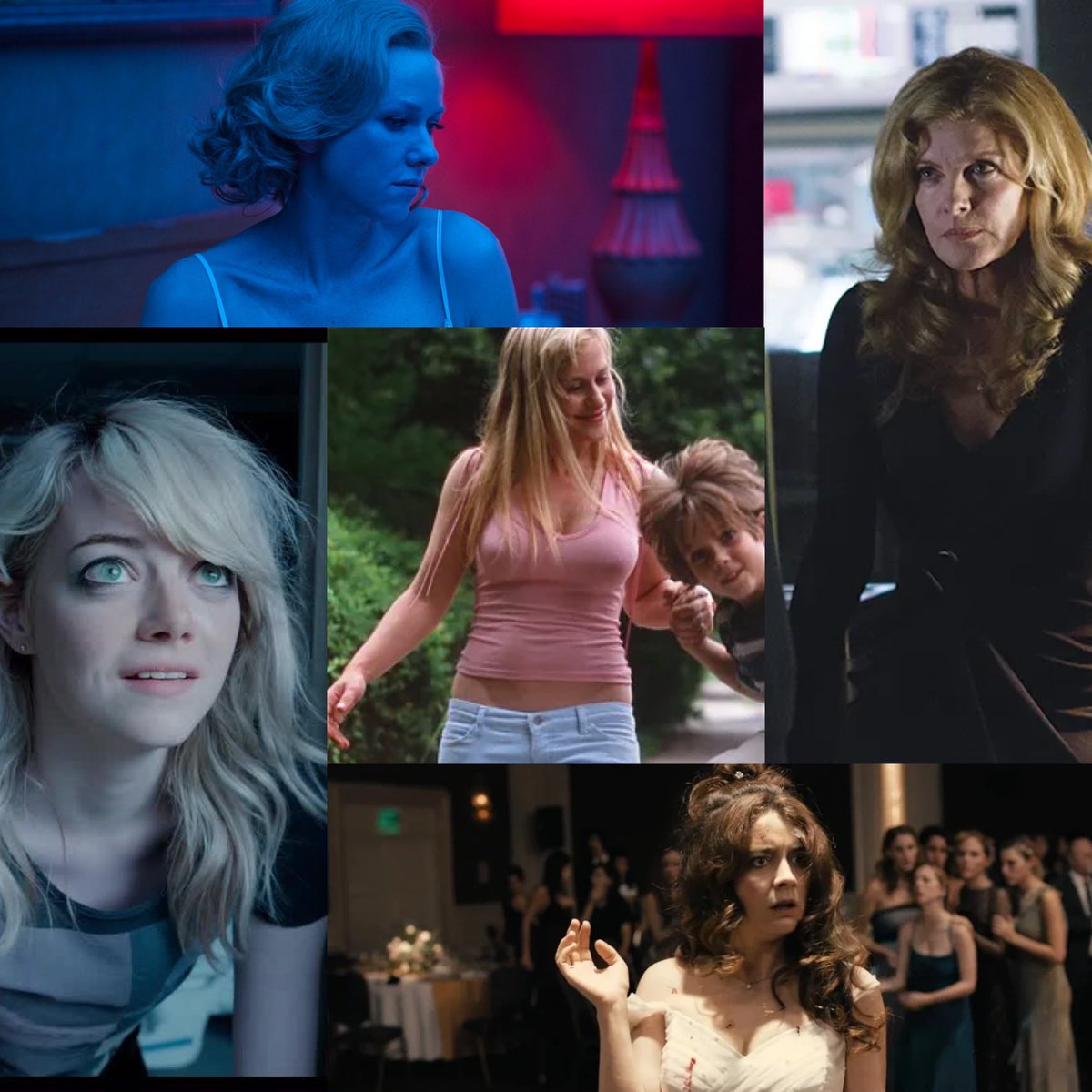 imovied's tweet photo. I strugle between these two cenarios, replacing Coon with Watts in Birdman, 

put Coon to have more filma represented but i could fill the category With the Birdman ladies with also Andrea Riseborough https://t.co/1z4R47MpM6