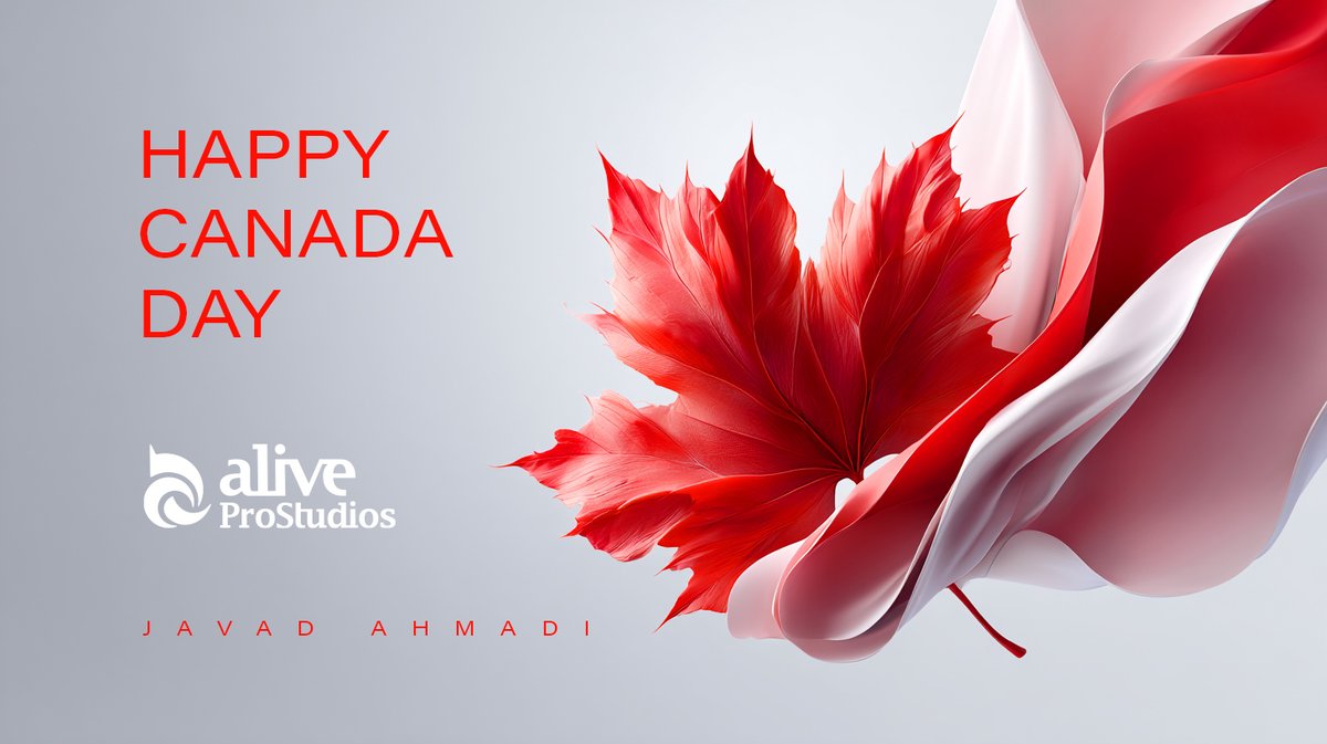 aliveprostudios's tweet photo. Happy Canada Day! 🇨🇦

❤️ A country built by many voices, many cultures, and one shared belief in possibility.

🔅 United by our differences. Connected by what we can create together.

#CanadaDay #Canada #AliveProStudios #javadahmadi #happyCanadaDay https://t.co/MfdMfOTqLs