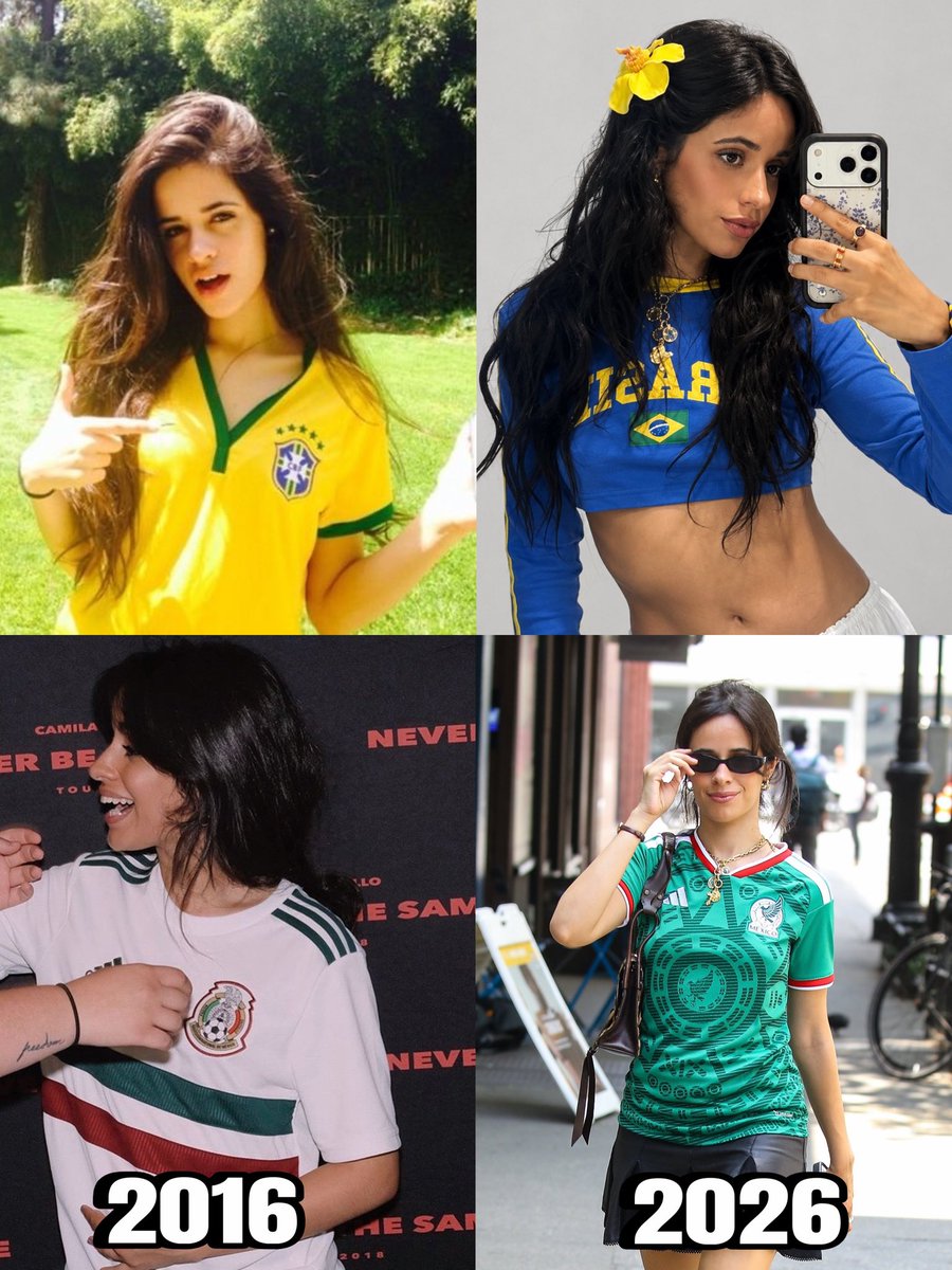 camilahours's tweet photo. Camila keeping both Brazil and Mexico in her heart through years 🥹🫶🏻 https://t.co/MMK3tvA7a5