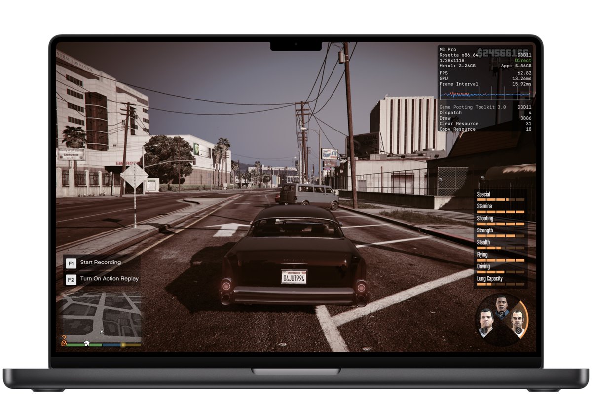 AdityaOnMedium's tweet photo. I bought my MacBook Pro for work.

Last week I finished GTA 5 on it in 5 days.

Turns out the Mac quietly became a gaming machine while nobody was looking — here's my accidental journey into Apple's gaming comeback 

Link in the post below👇 https://t.co/VaIXSQaa68