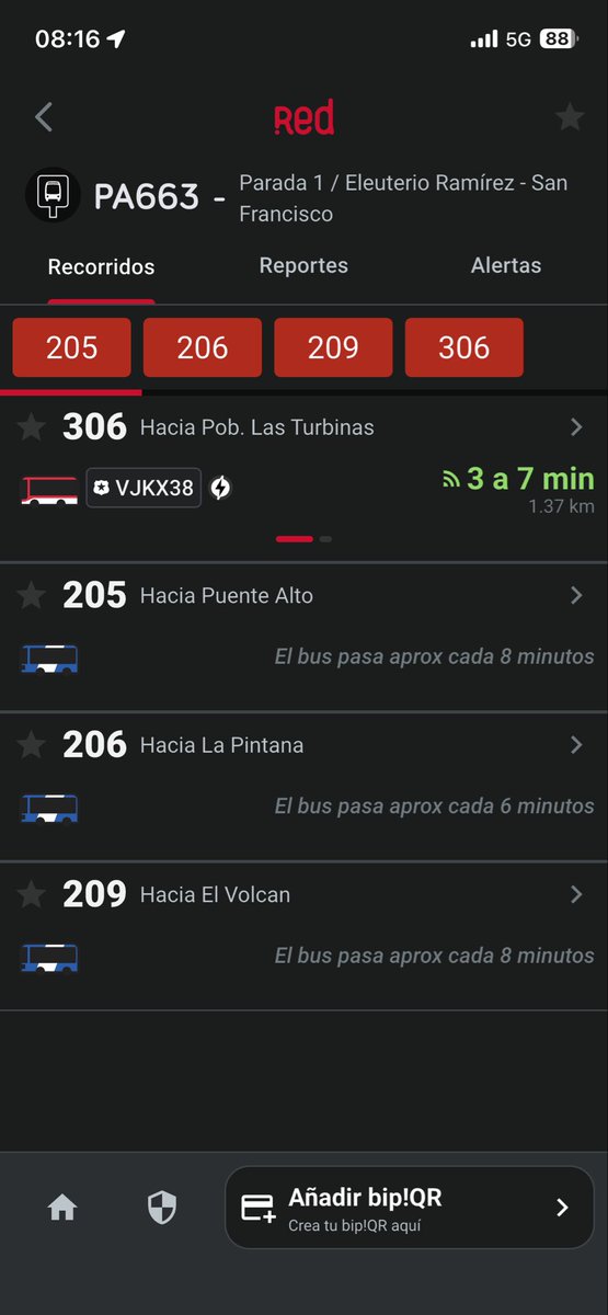 Maiops's tweet photo. @Transantiago que pasa con la frecuencia de la 205,206 y 209!?? https://t.co/0kr6ZkIcbw
