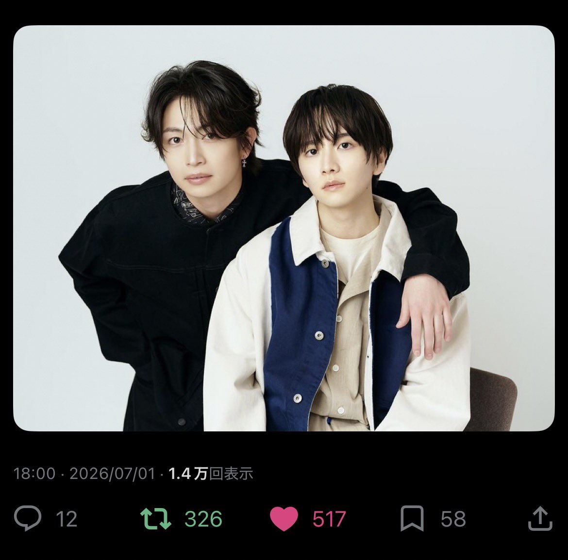_zpui's tweet photo. 素敵な記事と素敵な企画ありがとうございます！🌟 フォローRTさせていただきました🙂‍↕️

インタビュー読ませて頂きました、2人の仲良しさがこっちまで伝わってきました！
サイン入りポラご縁がありますように！🤍 https://t.co/NNdwAGq4dP
