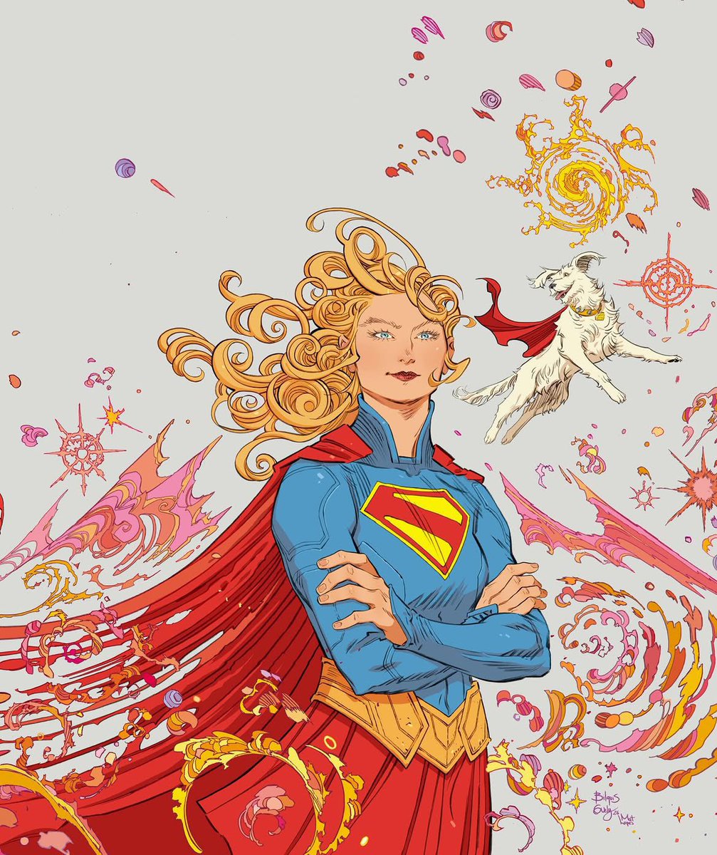 kendramerced's tweet photo. thinking about milly’s supergirl drawn by Bilquis Evely https://t.co/fPv3NqbjFx