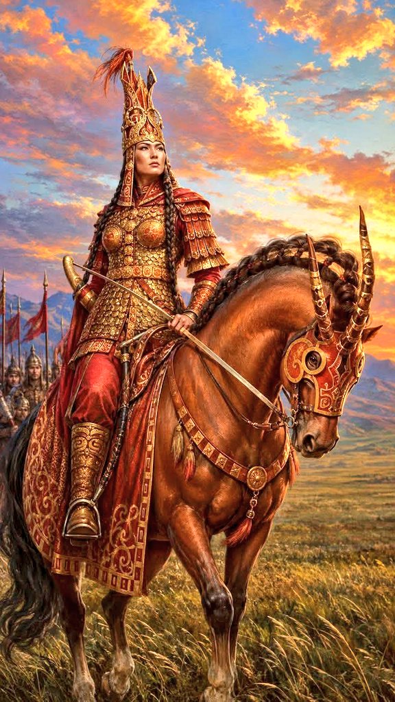 Saka_larr's tweet photo. İSKİT TÜRK KADINI KRALİÇE ZARİNA’NIN ASKERİ VE SİYASİ DEHASI

Tarih sahnesinde kadının adının dahi anılmadığı antik çağlarda, Avrasya bozkırlarında kadını devletin ve ordunun merkezine koyan muazzam bir medeniyet yükselmiştir: İskit-Saka Türkleri. Türk devlet geleneğinin en köklü temellerinden biri olan "Hakan ve Hatun" eşitliğinin, askeri ve siyasi dehanın tarihteki ilk büyük yansımalarından biri şüphesiz İskit Türk kadını Kraliçe Zarina’dır (Zarinaia). Antik tarihçilerin hayranlıkla kaleme aldığı Zarina, kelime anlamı olarak "Altın" ya da "Altın Saçlı" demektir. O, sadece güzelliğiyle değil; dağınık bozkır kabilelerini Türk cihan hakimiyeti mefkuresinin ilk tohumlarıyla bir araya getiren, bizzat zırh giyip orduları komuta eden efsanevi bir hükümdardır. 

İskit Türk kadını Kraliçe Zarina’nın hayatı, askeri dehası ve Türk kültüründeki yeri, antik çağın en önemli tarihçilerinin eserlerinde teyit edilmiş ve belgelenmiştir:

Diodorus Siculus (Bibliotheka Historika): 

Antik Yunan tarihçisi Diodorus, Kraliçe Zarina’nın adını ve başarılarını günümüze taşıyan en önemli kaynaktır. Diodorus, Zarina’nın kendi dönemindeki diğer tüm kadınlardan çok daha üstün bir zekaya, askeri cesarete ve yönetim becerisine sahip olduğunu vurgular. Onun liderliğinde Sakaların (İskitlerin) büyük bir güç kazandığını ve komşu toplulukları dize getirdiğini aktarır.

Bozkır Kabilelerini Birleştirmesi: 

Zarina, tıpkı kendisinden yüzyıllar sonra gelecek olan Mete Han veya Bilge Kağan gibi, bozkırın dağınık yapıdaki kabilelerini ortak bir ülkü etrafında birleştirmeyi başarmıştır. Siyasi zekasıyla iç çekişmelere son vermiş, bölgede barış ve refahı tesis ederek Türk devlet teşkilatlanmasının ilk adımlarını atmıştır.

Savaşçı Kimliği ve Ordunun Başındaki Lider:

 İskit-Saka toplumunda kadının yeri erkeğinin yanıdır. Zarina da bu kutlu töreye uygun olarak sadece sarayında oturan bir kraliçe olmamış; elinde yayı, belinde kılıcıyla bizzat savaş meydanlarında ordusunun önünde çarpışmıştır. Savaş taktiklerindeki ustalığı, düşman kralların dahi ona saygı duymasını sağlamıştır.

Devasa Anıt Mezarı (Piramit Kurgan): 

Tarihçi Diodorus'un kayıtlarına göre, Zarina öldüğünde halkı ona olan minnetini ve saygısını göstermek için olağanüstü bir anıt mezar inşa etmiştir. Her bir kenarı üç stadia (yaklaşık 550 metre) uzunluğunda, tepesinde devasa bir altın heykelinin bulunduğu üçgen piramit şeklinde bir kurgan (anıt mezar) yapılmıştır. Bu anıt, antik dünyada bir kadın hükümdara yapılan en büyük saygı duruşlarından biridir.

Kraliçe Zarina (Zarinaia), antik dünyada parıldayan bir altın gibi, İskit Türk kadınının fıtratındaki liderlik yeteneğini ve cesaretini asırlar öncesinden tüm dünyaya ilan etmiştir. Antik tarihçi Diodorus'un aktardığı bu tarihi gerçekler, İskit-Saka kültürünün Grek veya Pers kültüründen tamamen farklı, bağımsız ve asil bir Türk karakteri taşıdığını açıkça ortaya koymaktadır. Zarina’nın açtığı bu şanlı yol, Tomris Hatunlardan İlbilge Hatunlara, oradan da Kurtuluş Savaşı'nın yiğit Türk kadınlarına kadar uzanan bükülmez bir zincirin ilk ve en parlak halkasıdır. Bozkırın bu altın kraliçesi, Türk tarihinin şan ve şerefle dolu sayfalarında ebediyen yaşamaya devam edecektir.

Kaynaklar 

Diodorus Siculus, "Bibliotheka Historika" (Tarih Kitaplığı), Kitap II.

Herodot, "Historia" (İskit-Saka Toplum Yapısı ve Kadın Savaşçılar).

Prof. Dr. İlhami Durmuş, "İskitler (Sakalar)", Türk Tarih Kurumu Yayınları.
 
Facebook'ta
 Yeliz Kılıçaslan müthiş işler yapıyor 🧿
