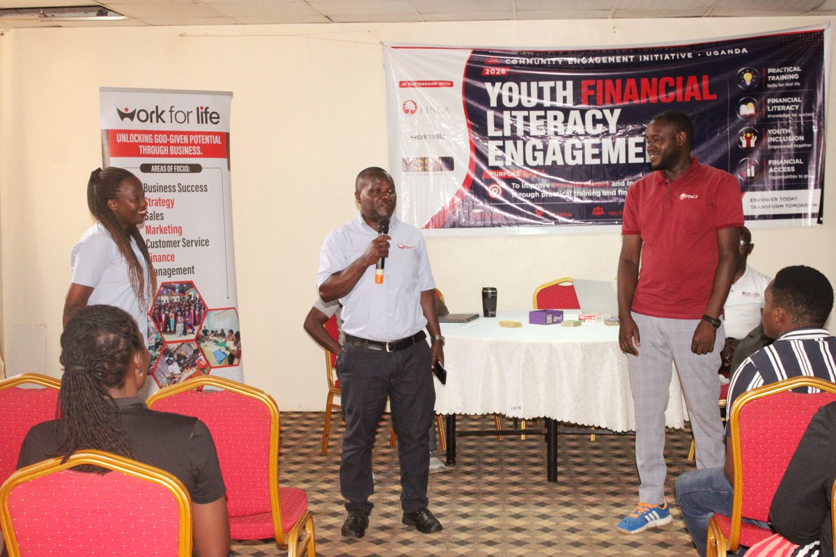 FINCA_Uganda's tweet photo. The energy was incredible as young minds gained critical skills to manage, grow, and secure their financial futures. To turn these lessons into reality, FINCA highlighted its Youth Empowerment Loan, designed to give young entrepreneurs the collateral-free, flexible capital and support they need to launch or scale their businesses.  

The future is bright, and we are proud to fuel the journey!