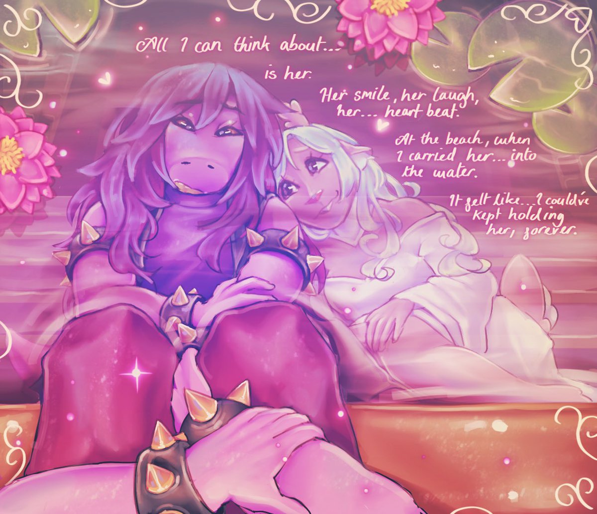sugarlover1225's tweet photo. Susie thinks about Noelle so much she appeared in the water reflection #suselle #deltarune https://t.co/DGQE8r5nbS
