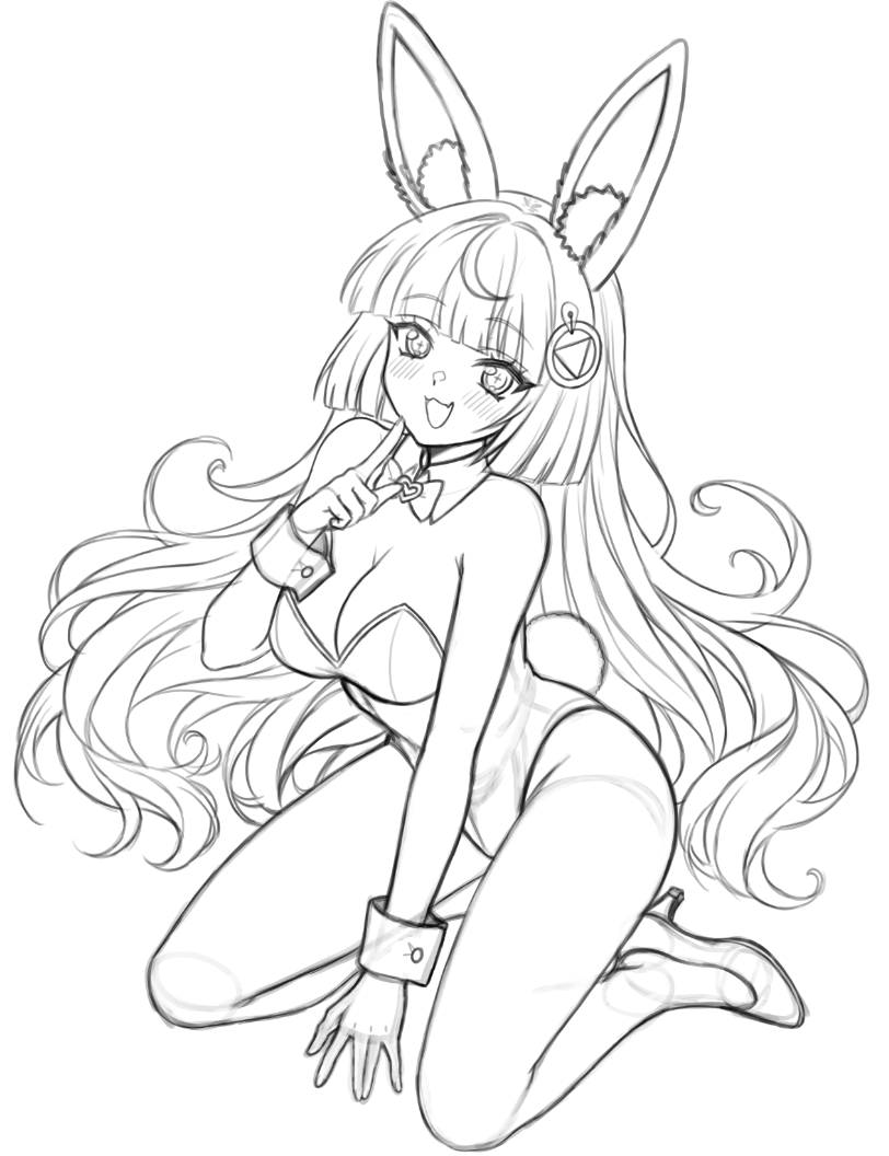 BLKBUNNYX's tweet photo. MOAR BNNUY! ~
૮꒰ ˶• ༝ •˶꒱ა ♡ Sketch wip of @/Pur_Orange
#Puroart #Bunnygirl https://t.co/WZ5GSrw7nn