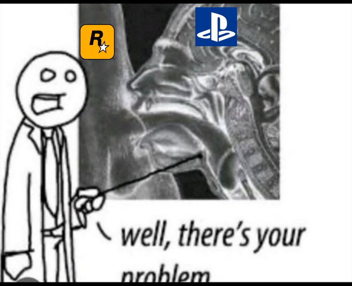 KindredBlade's tweet photo. Rockstar announces that GTA 6 will be digital only and immediately PlayStation announces that they won't make discs anymore https://t.co/ugGAxqjHKE