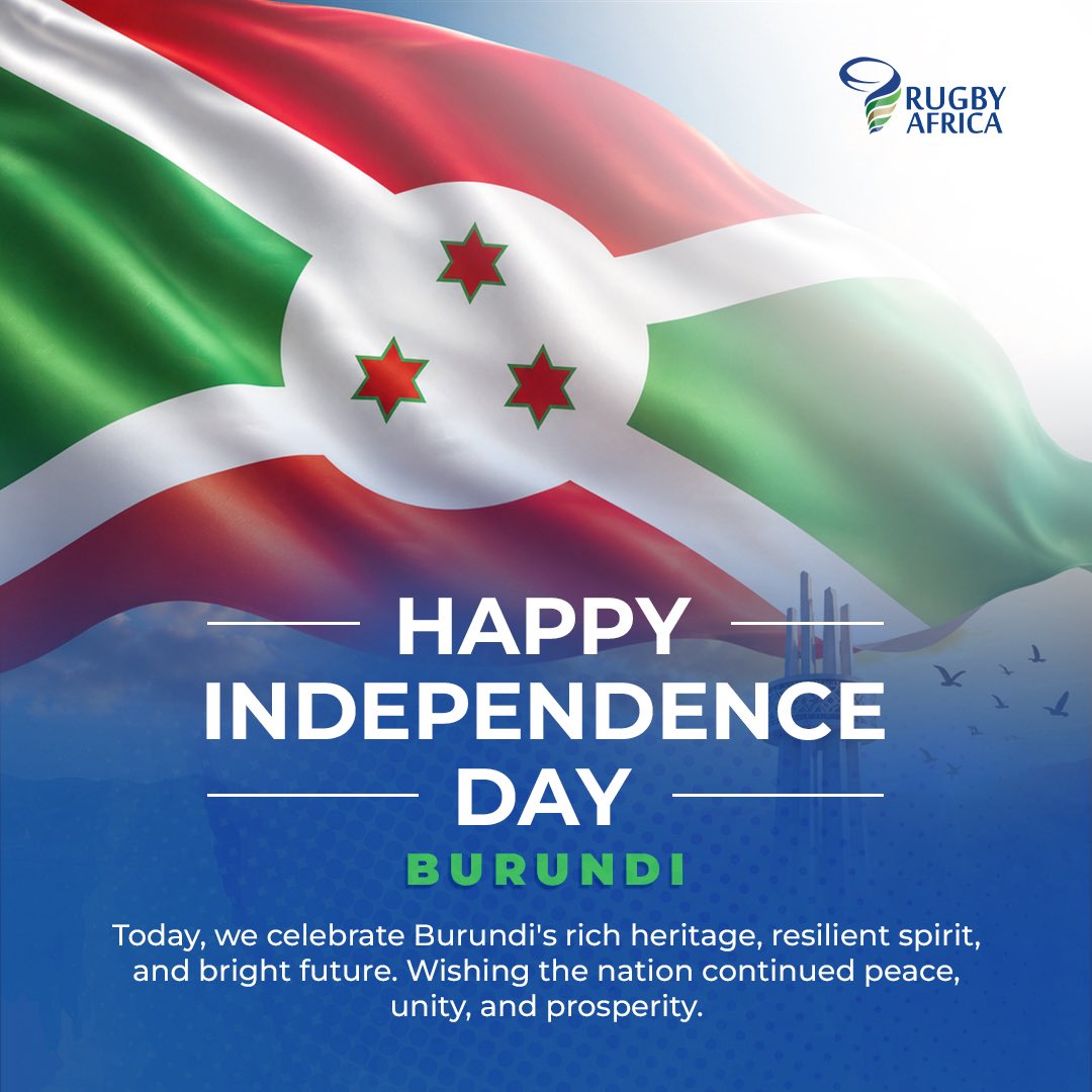 Image for the Tweet beginning: Happy Independence Day, Burundi! 🇧🇮

Wishing