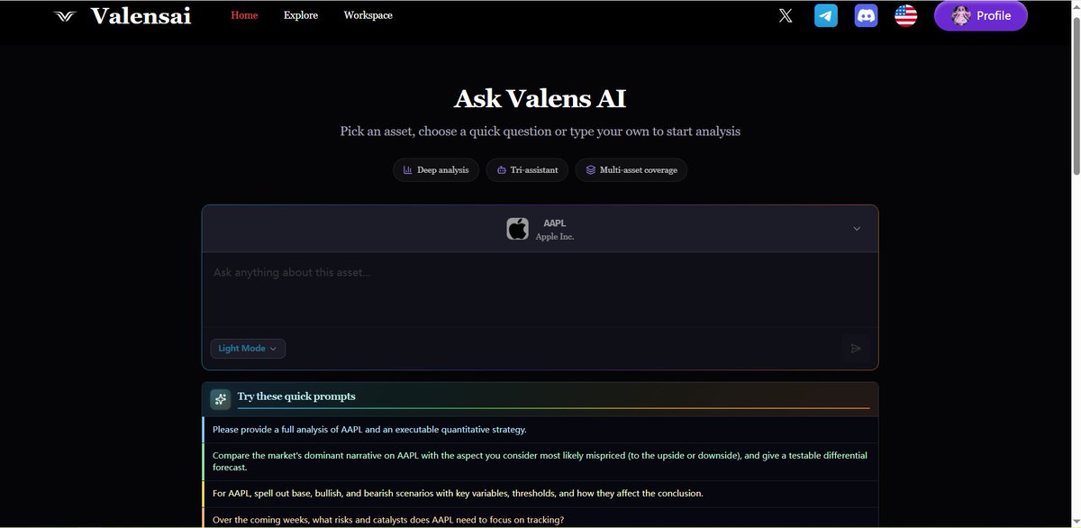 valens_ai's tweet photo. # ValensAI Launch Giveaway π
Round 2: 20 Whitelist Spots Up for Grabs
β
Follow @AiVerseWeb3
β
Like & Retweet
β
Comment "ValensAI" below
Winners announced in 24 hours
#ValensAI #AI #Agent #AgentEconomy #FinancialAI #Crypto https://t.co/N5ab8qSQQ3