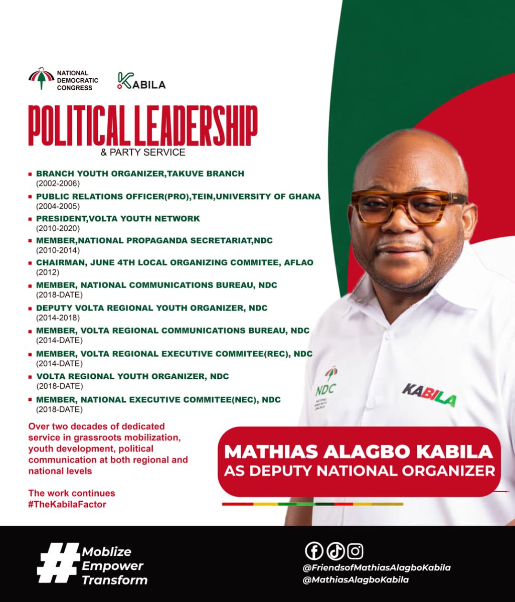 FriendsofKabila's tweet photo. A journey of commitment will always outlast a season of ambition.

Leadership is earned through responsibility, strengthened by experience, and sustained by trust.

That is the foundation upon which lasting movements are built.

The journey continues.

#TheKabilaFactor 🇵🇸
#MobilizeEmpowerTransform