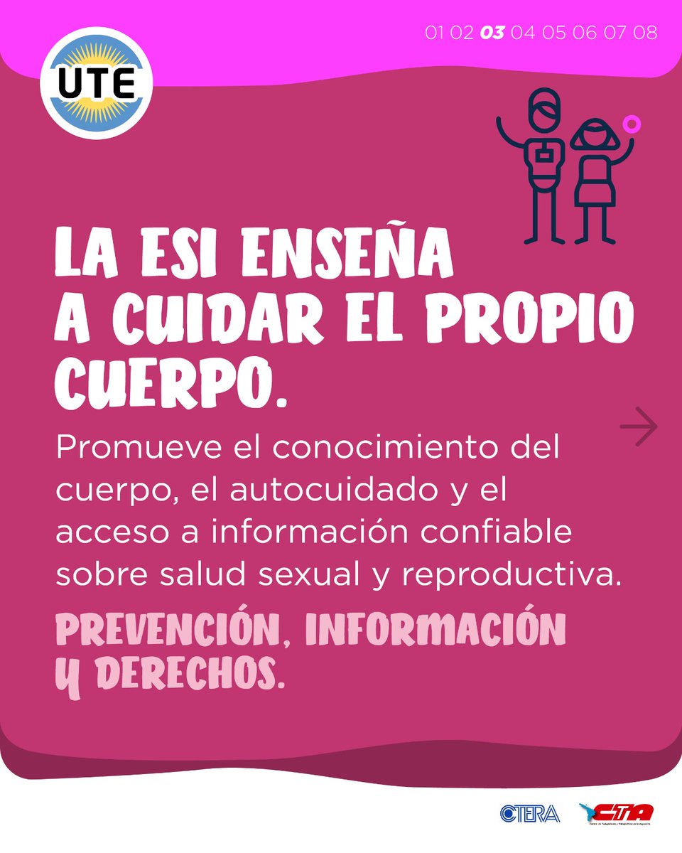 utectera's tweet photo. Repudiamos las expresiones de la Vicejefa de Gobierno de la Ciudad de Buenos Aires, Clara Muzzio, quien calificó a la Educación Sexual Integral como una “trampa mortal” y una “ideología siniestra”. https://t.co/GJgpxcO6zq