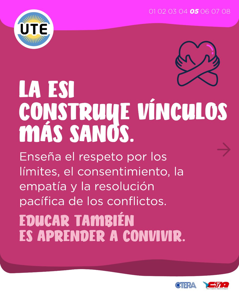 utectera's tweet photo. Exigimos que garanticen el presupuesto, las capacitaciones docentes y los recursos necesarios para que la ESI se aplique plenamente en cada escuela. https://t.co/yYVonV7roP
