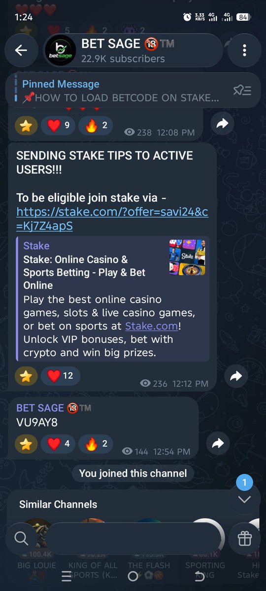 Rotimi78282's tweet photo. @betsage24 Join already

Stake ID :moses6252 https://t.co/zow6kaFm46