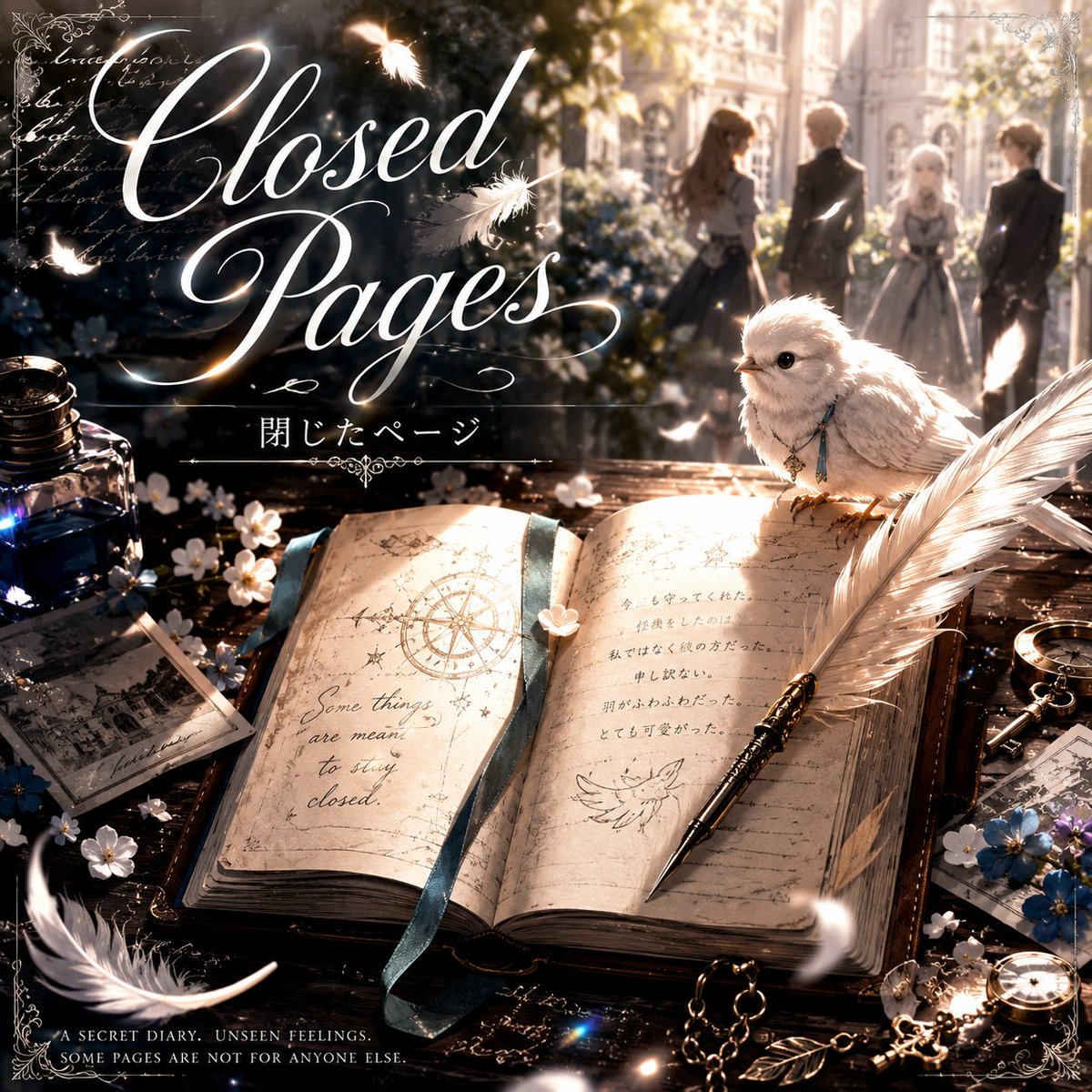 singingphoeny's tweet photo. 明日 20:00 Release

New Single「Closed Pages」

秘密の日記。
見えない感情。
誰にも見せないはずだった、心のページ。

#ClosedPages #Phoeny #新曲リリース #オリジナル曲 https://t.co/HUboBzMZdO