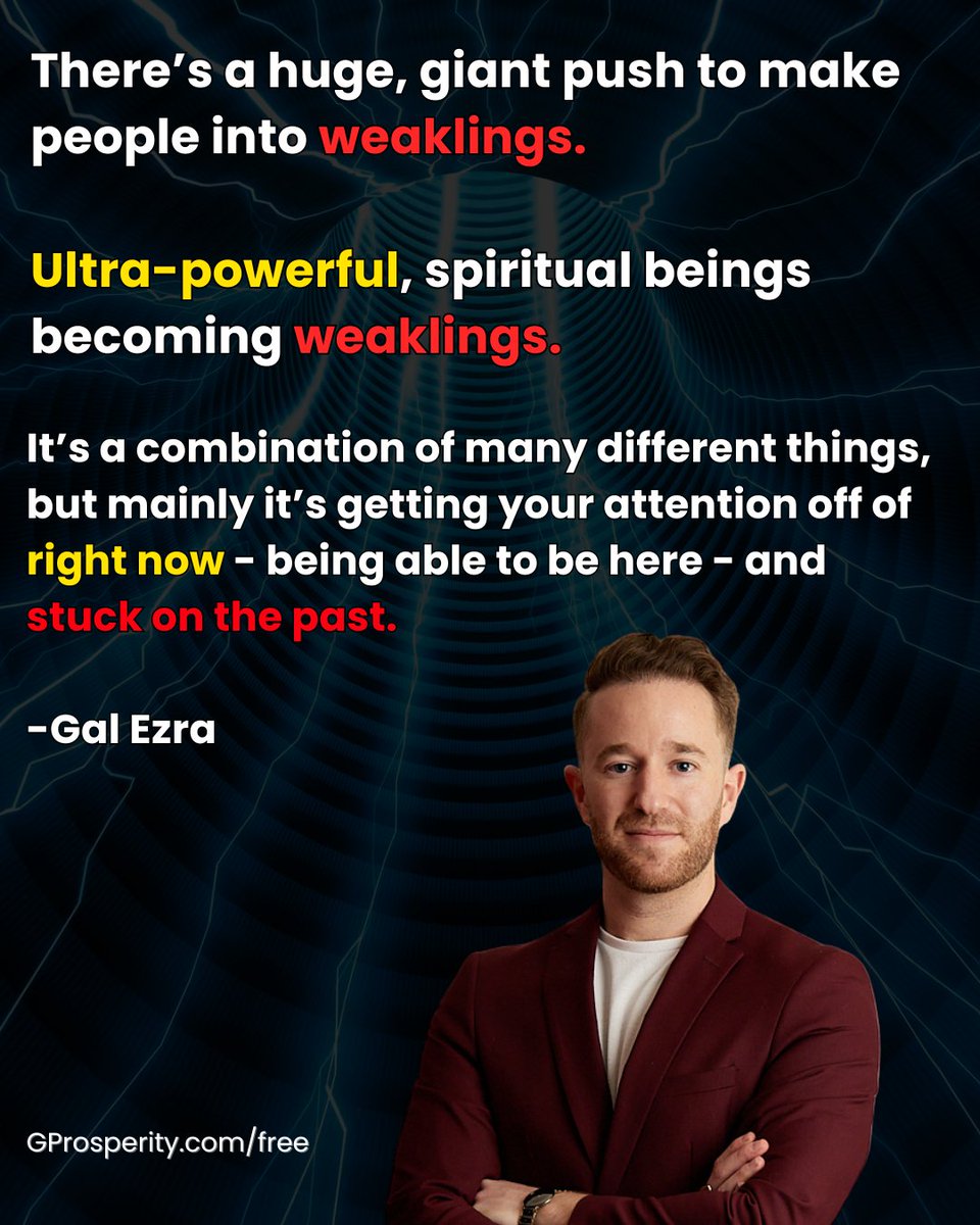 GProsperityNow's tweet photo. You are far more powerful than you think.

The problem isn't a lack of power.
It's because your attention is stuck in the past.

Tired of being stuck in the past? Join our next live seminar in Toronto from 25 - 31 July now at: https://t.co/eXQcN3BlqF https://t.co/FSBLoeP8NA