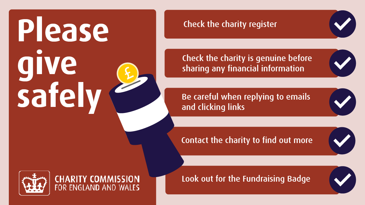 Charity Commission tweet media