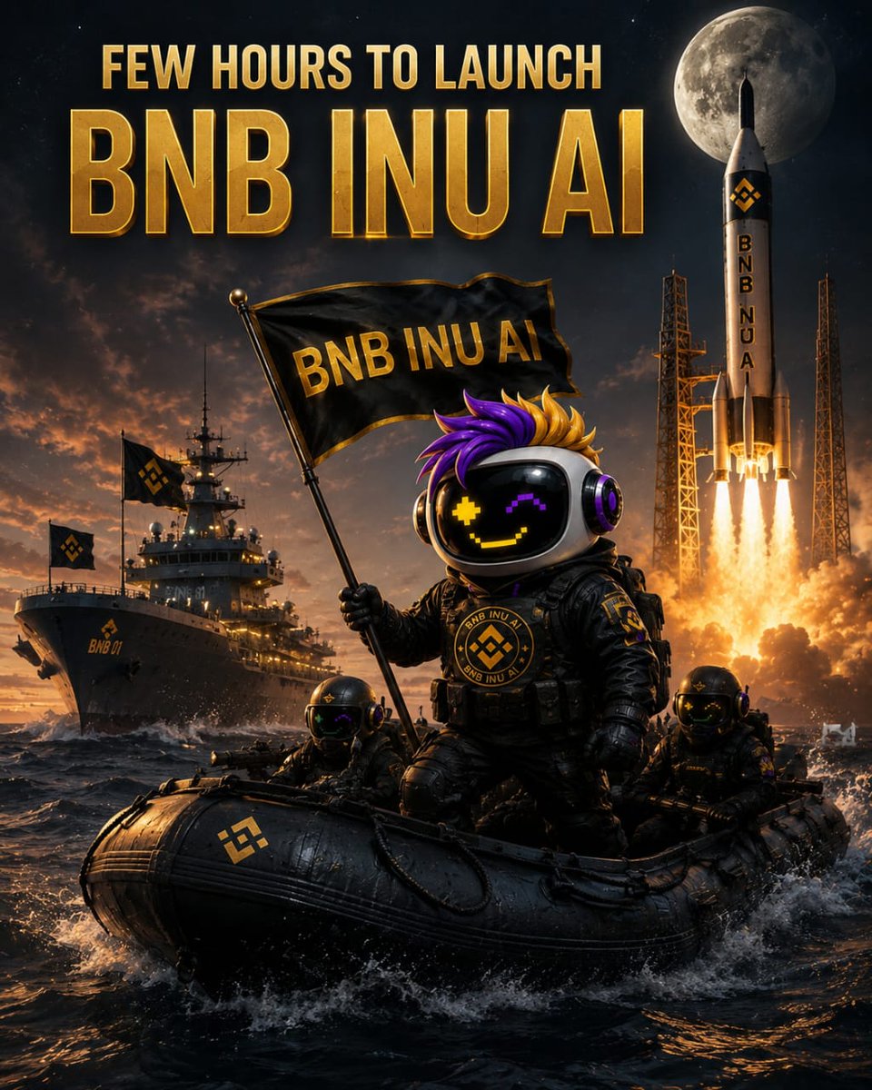 BnbinuAi's tweet photo. 🚀 The countdown is almost over!
In just a few hours, BNB INU AI goes LIVE! 🌕🔥
This is your chance to be part of a growing community from the very beginning. Get your BNB ready, join the movement, and let's make history together.
🚀 Launching soon. Don't miss it!
#BNBINUAI #BNBChain #Crypto #AI #LaunchDay