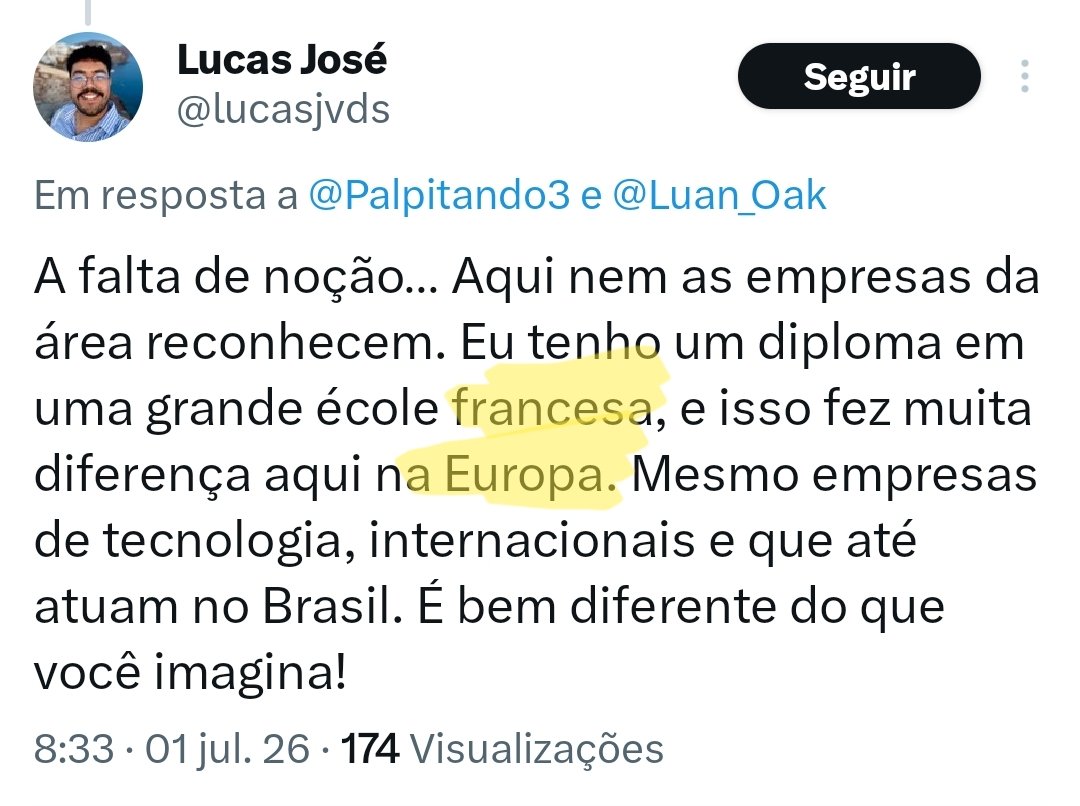 GabrielFaedo's tweet photo. @lucasjvds @Palpitando3 @Luan_Oak A França, pelo que sei, fica na Europa, não? Você só está confirmando o argumento dele https://t.co/vxzBlrTItt