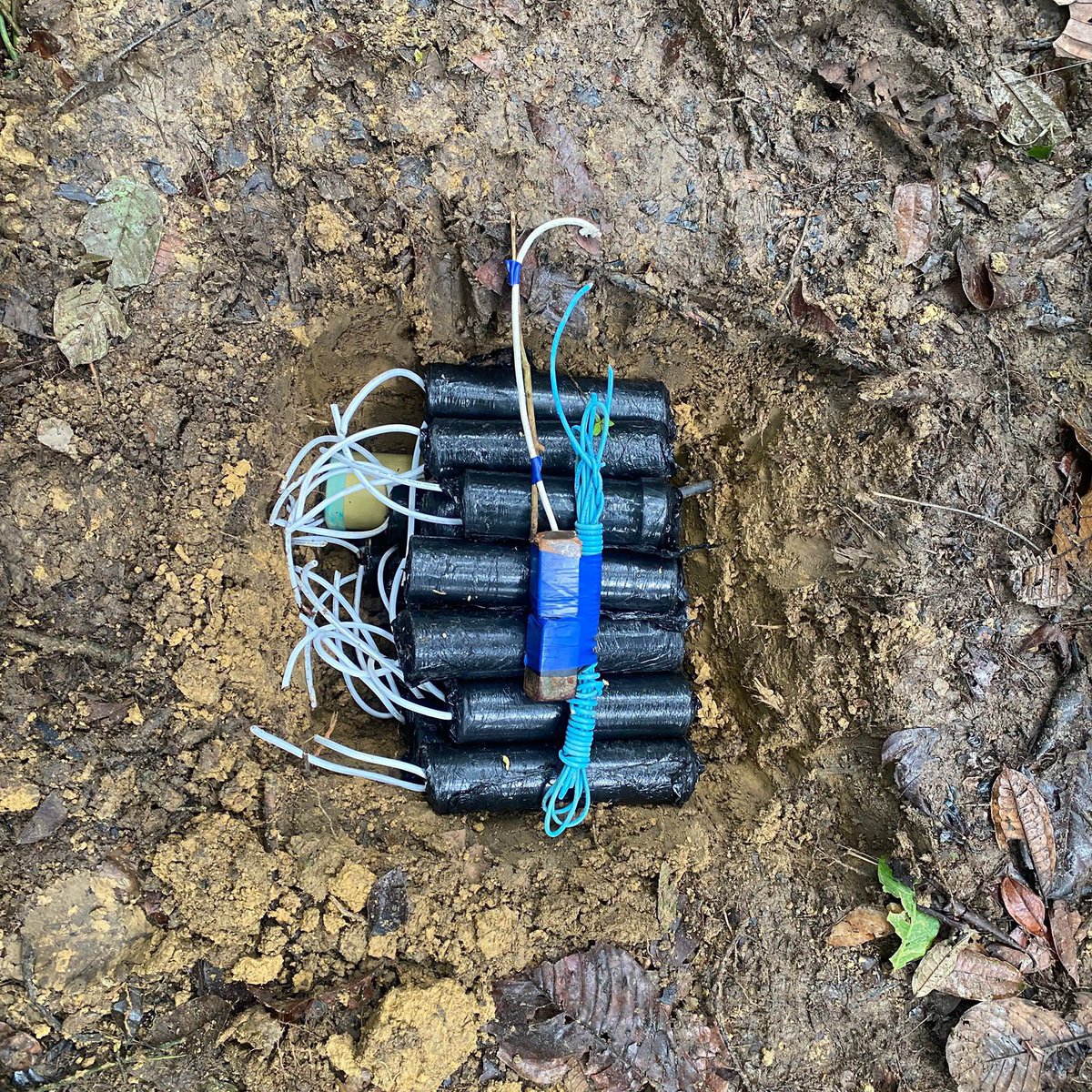 Ejercito_Div3's tweet photo. #EsNoticia | En una contundente ofensiva para proteger a las comunidades del Pacífico sur nariñense, soldados de la #FuerzaDeTareaHércules han destruido de manera controlada más de 400 artefactos explosivos en lo corrido de 2026, entre ellos 332 dispositivos explosivos improvisados y 74 minas antipersona instalados por grupos armados organizados.

Cada explosivo neutralizado representa una vida protegida, un camino más seguro para las familias campesinas y un territorio con mayores condiciones de tranquilidad. 

Nuestros equipos EXDE continúan desarrollando operaciones especializadas para salvaguardar a la población civil y garantizar la libertad de movilidad en #Nariño. 

 La #FuerzaDeTareaHércules mantiene su compromiso de neutralizar las amenazas terroristas y proteger la vida de los habitantes del Pacífico nariñense.

#PatriaHonorLealtad