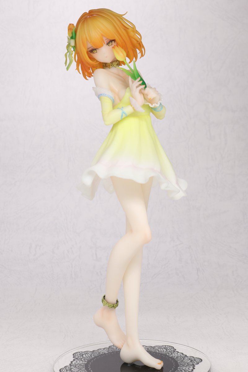 ma_3178's tweet photo. ガレージキット チューリップ 完成
ディーラー：モンステラさん@dowamonstera
美人さんな造形なので儚げな感じの仕上げになるように色の源やクリアカラーをメインに塗装
思いつきで色を選んだので作例のイメージからどんどん離れてしまったけどなんとか着地できた https://t.co/rtNt13yMAf