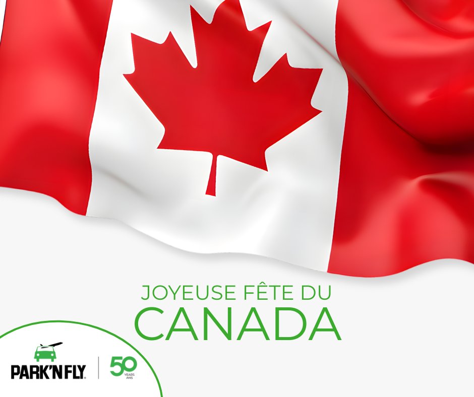 ParkNFlyCA's tweet photo. Happy Canada Day, from Canada's national airport parking provider!🍁
//
Bonne fête du Canada ! De la part de Park’N Fly, le fournisseur national de stationnement aéroportuaire du Canada. 🍁

#parknfly #canadaday #canada #airport #parking #vacation #trip https://t.co/1zQLmFQp7u