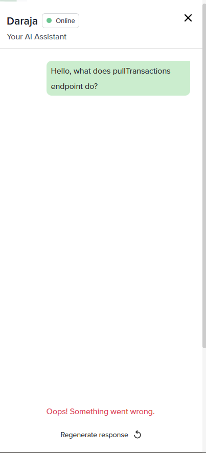 Psammystprime1's tweet photo. POV: 

Safaricom: We are building and revolutionizing AI in East Africa and beyond.🚀🚀

Meanwhile, Safaricom's Developers AI Assistant when you're stuck on important issues: 👇😂Premium Pain https://t.co/Tvtseo8R7u
