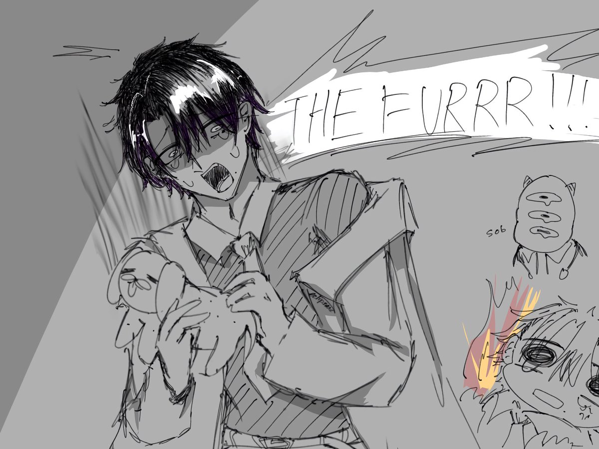 Leeveeclipse's tweet photo. Mmmm yes more devastated Akira please #yohaji #よはじFA #妖はじFA https://t.co/fd8wEpRpCJ
