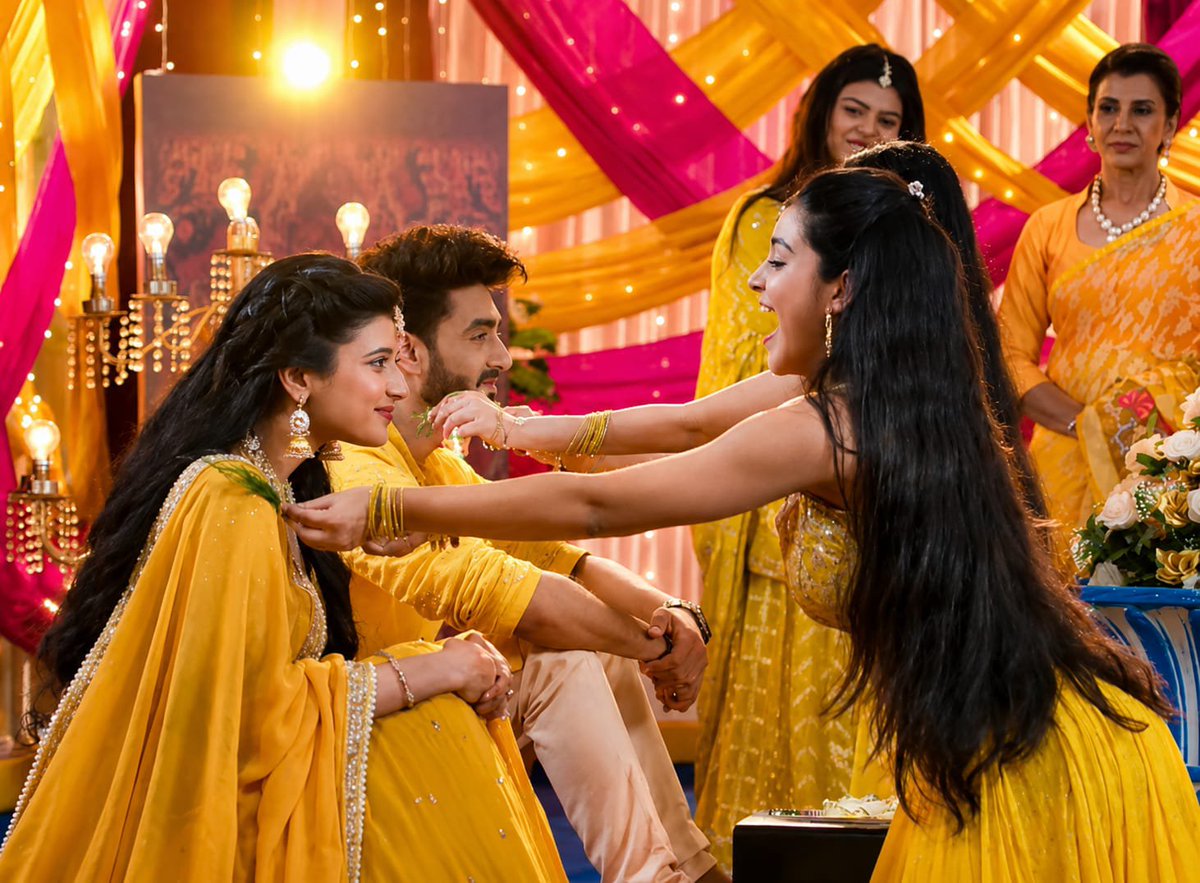 imviraltv's tweet photo. Yeh Rishta Kya Kehlata Hai: Wedding Festivities Begin As The Poddar Family Comes Together For Armaan And Abhira's Grand Wedding Celebrations

_Watch Yeh Rishta Kya Kehlata Hai from 2nd July at 9:30 PM, only on StarPlus and anytime on JioHotstar._
#viraltv https://t.co/0yq3tJE2iP