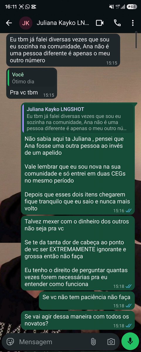 TheBestMulti_'s tweet photo. Então sim, me sinto no direito de dar um feedback negativo para @woniekatze antes mesmo dos meus itens chegarem!

Pela falta de humildade, Falta de respeito, falta de paciência, falta de administração, falta de organização e falta de empatia 

Segue Prints e também mais https://t.co/4lC04oKd0Z