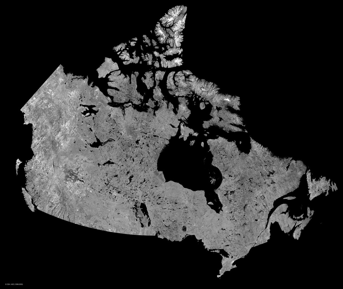 Cmdr_Hadfield's tweet photo. 🇨🇦 The True North, Strong and Free 🇨🇦
Happy Canada Day! Bonne fête du Canada!
Canada is exactly 159 years old today - better and stronger than ever. 
Our huge country from space: #radarsat @csa_asc https://t.co/1FXhrr7XIY